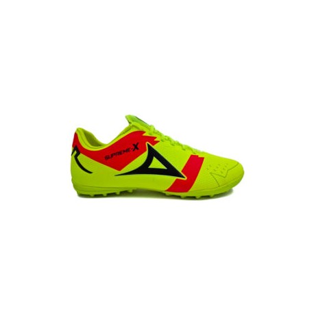 Tenis Pirma Futbol Rapido Supreme X Turf Mod. 3045 Amarillo/Rojo