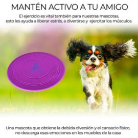 Entrenamiento Mascota Soft Frisbee Comederos Multifuncional Elegate