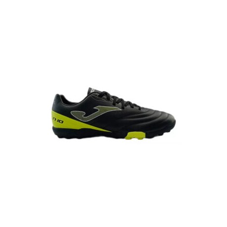 Tenis Futbol Rapido Joma N-10 2331 TURF Negro/Fluor