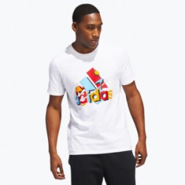 Playera Adidas Estampada Logo Hombre HE4885