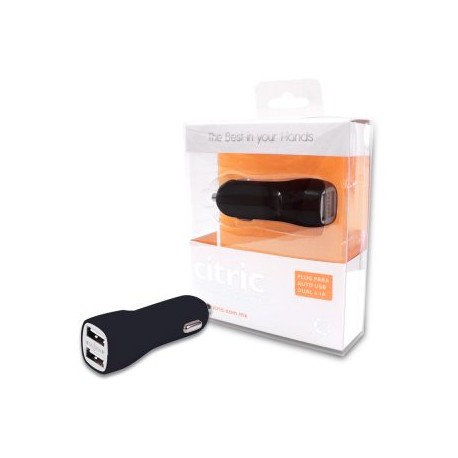 Cargador para auto Plug in 2 USB 2100 mAh con Cable V8