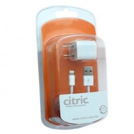 Cubo Cargador con cable Citric 1A en Blister