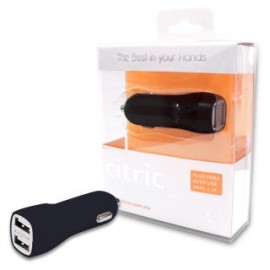 Cargador para Auto Citric Plug In 2USB 2100 MAH