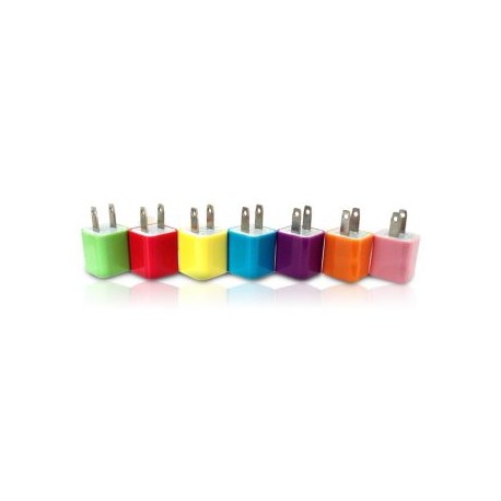 Cubo Cargador Citric 1A Entrada USB Varios Colores