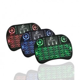 Mini Teclado Español Inalambrico Iluminado Usb Recargable Con TouchPad Elegate